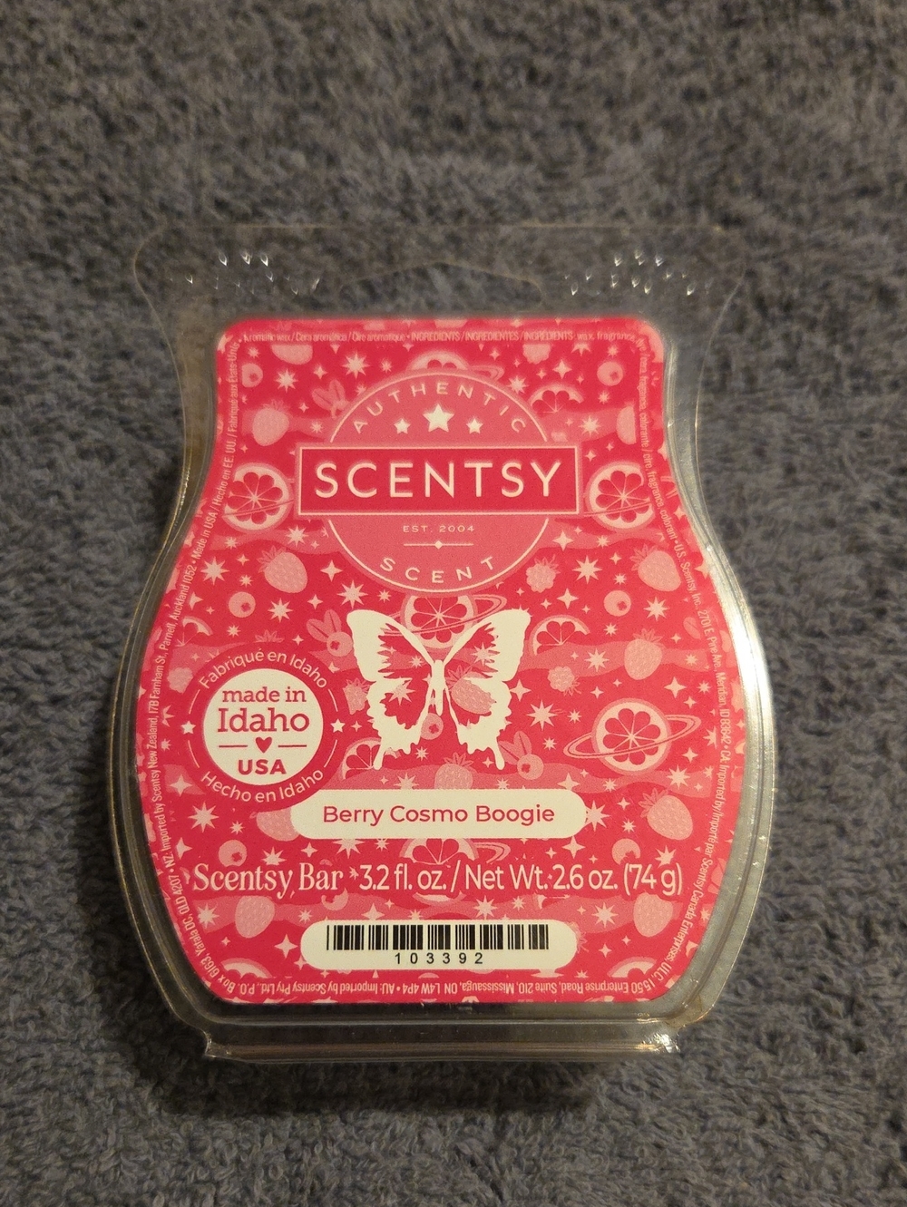 Scentsy Berry Cosmo Boogie Wax Bar